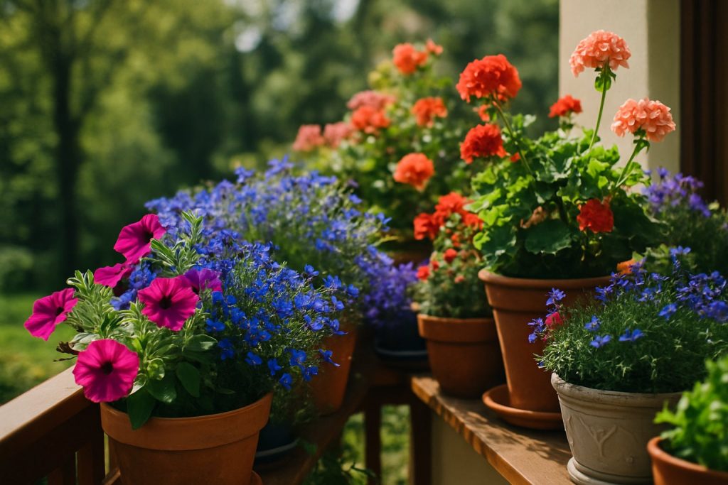 Balkon im Mai bepflanzen 2026 – Sommerblumen und Kübelpflanzen für Terrasse und Balkon