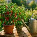 Chili auf dem Balkon: Pflegen, Gießen und Ernten im Topf
