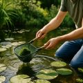 Gartenteich im Sommer pflegen: Algen & Hitze