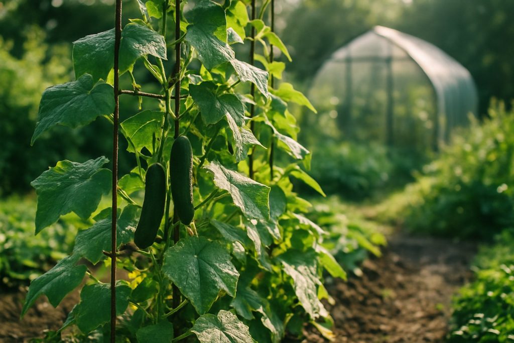 Gurken im Garten anbauen 2026 – Tipps für Freiland und Gewächshaus
