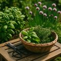 Kräutergarten im Sommer: Pflegen, Schneiden und Trocknen