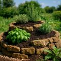 Kräuterspirale bauen: Anleitung & Bepflanzungsplan