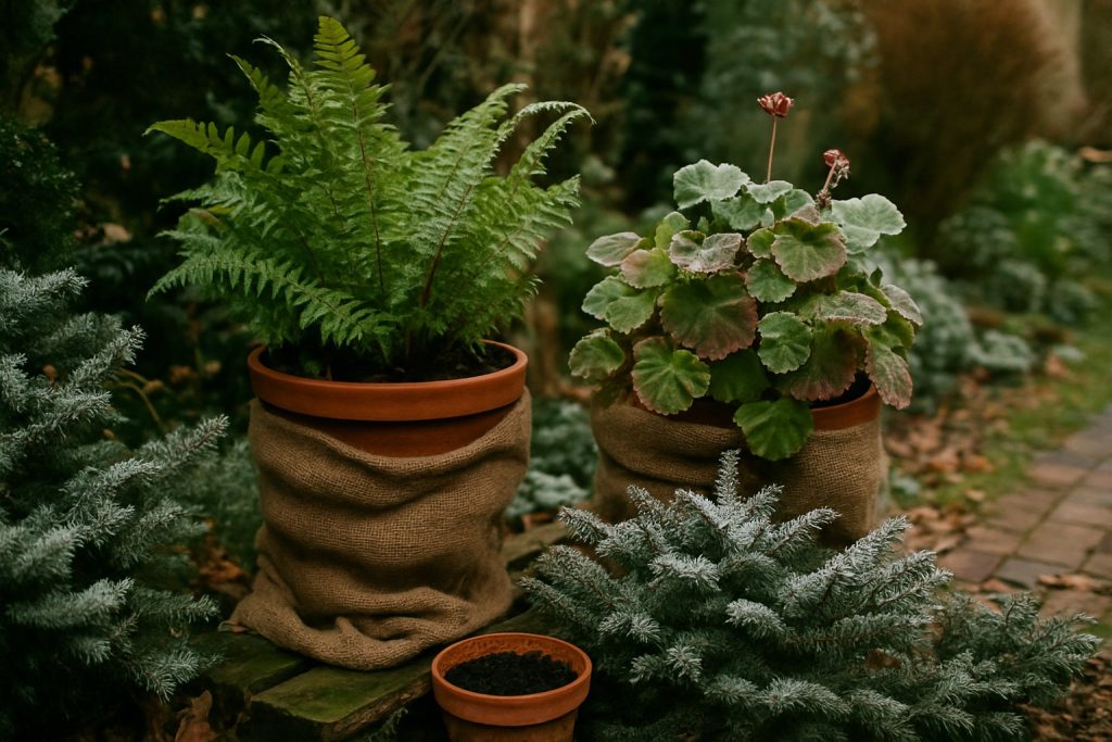 Kübelpflanzen überwintern – welche Pflanzen wie und wo schützen