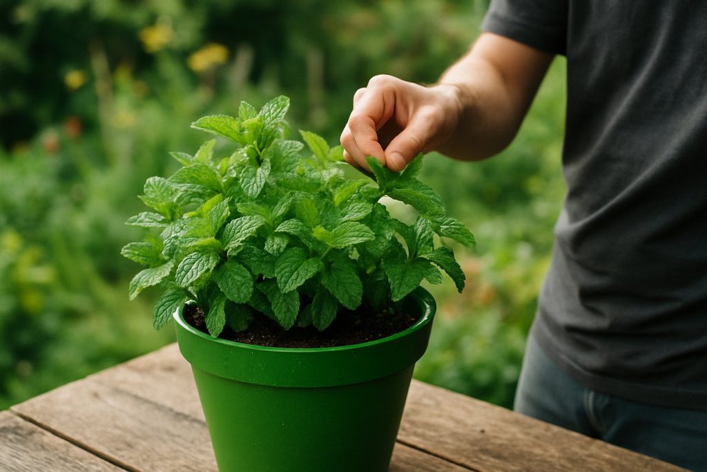 Minze pflanzen und richtig ernten – alle Tipps für Topf und Beet