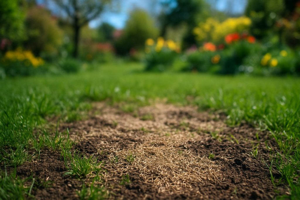 Rasen reparieren im Frühling 2026 – Kahle Stellen richtig nachsäen