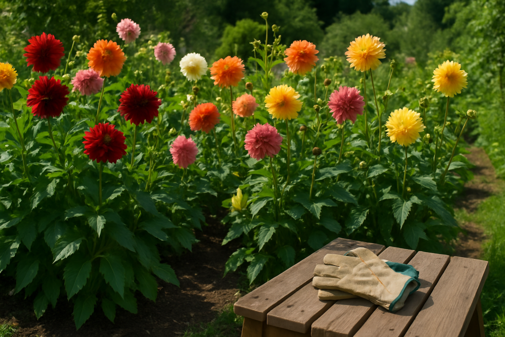 Dahlien pflegen im Sommer: Tipps für üppige Blüten