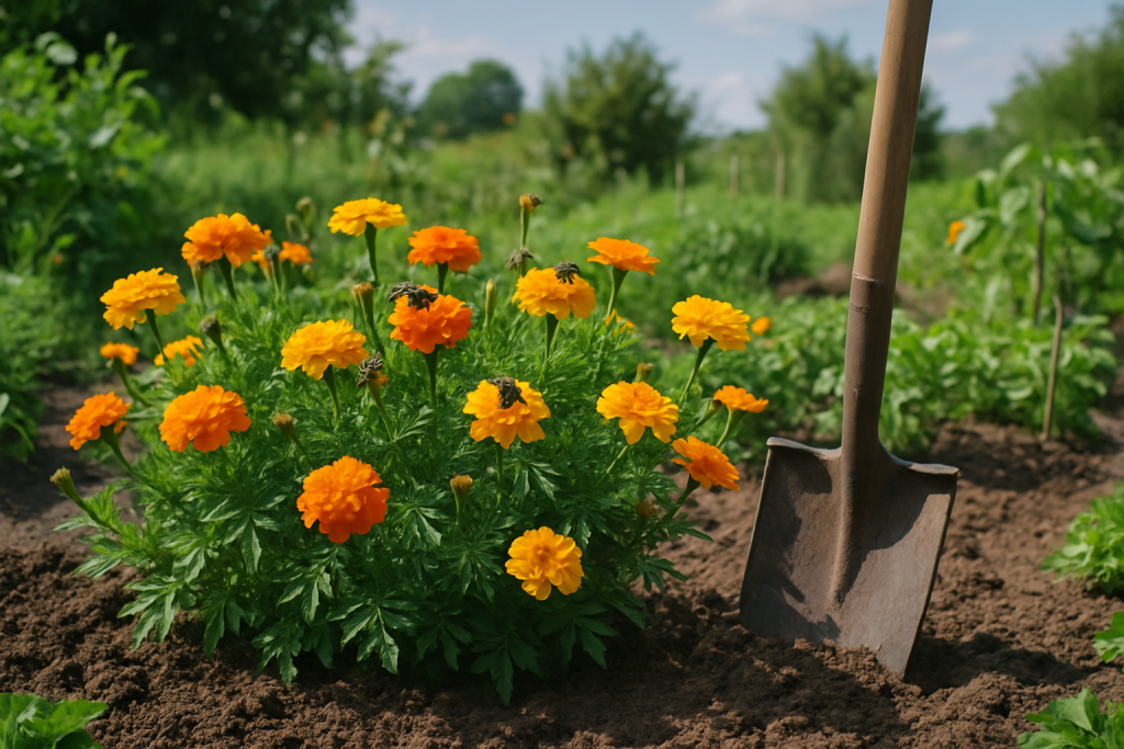 Tagetes pflanzen: Schädlingsschutz und Sommerblüten
